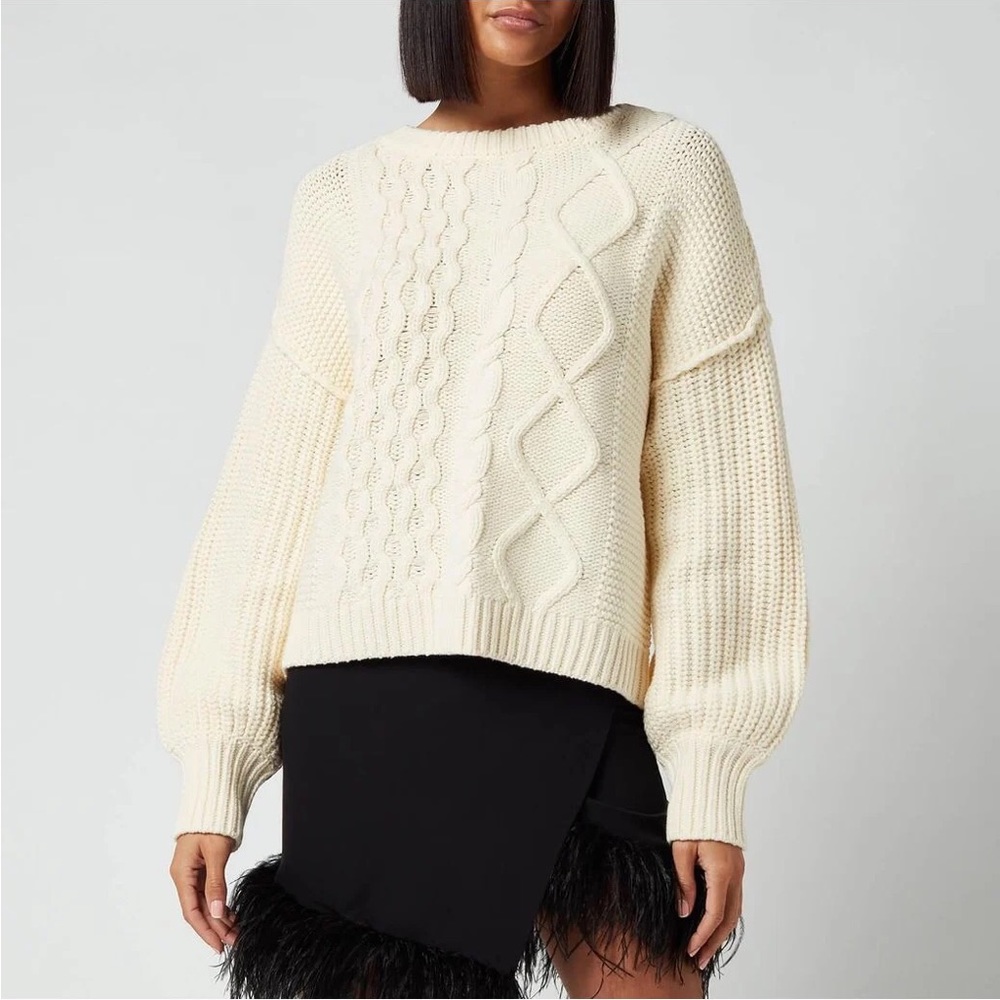 Free People Dream Cable Crewneck - Picture 7 of 8